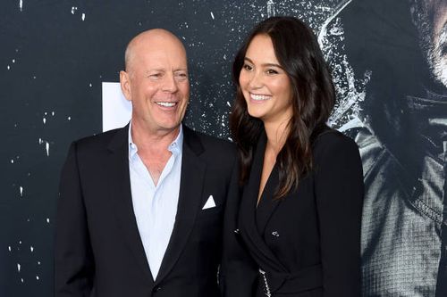 NEW YORK, NY Bruce Willis and Emma Heming attend the "Glass" New York Premiere at SVA Theater on January 15, 2019 in New York City.