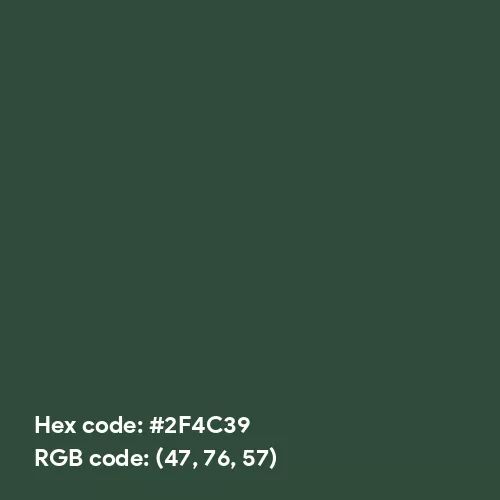 Pastel Deep Green (Hex code: 2F4C39) Color Thumbnail
