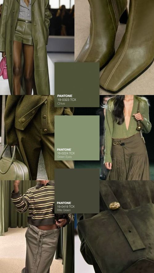 olive green tones //chroma combos in 2025 | Color combos outfit, Color combinations for clothes, Olive green outfit