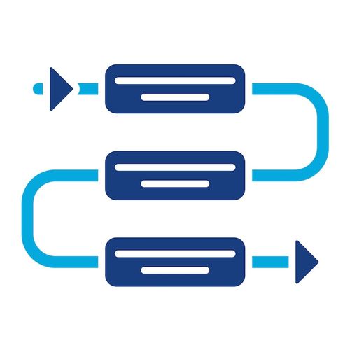 Vector processing duotone illustration