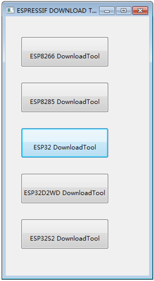 Flash Download Tools Target Chips