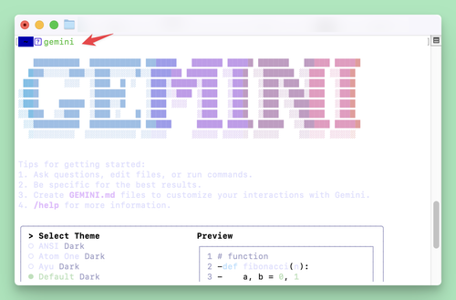 安装使用 Google Gemini CLI