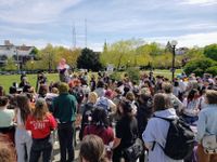 KUOW - Seattle students walk out of class to demand peace in Gaza