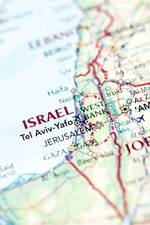 map of israel - palestine map stock pictures, royalty-free photos & images