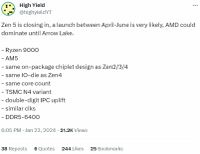 AMD Ryzen 9000 Series: New Rumors on Technical Specifications and Release Window