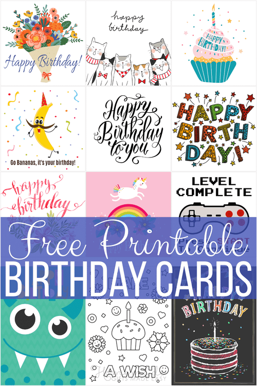 free printable birthday cards