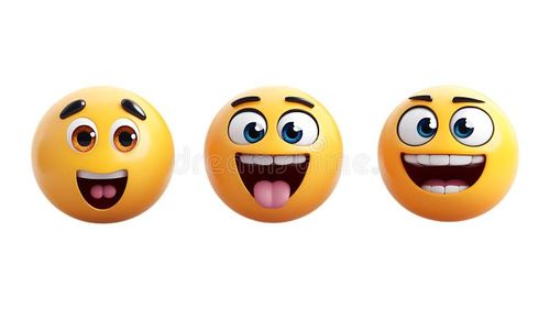 Emojis-Paket mit transparentem Hintergrund für Social Media Graphics Digital Communication oder UI UX Elements vektor abbildung