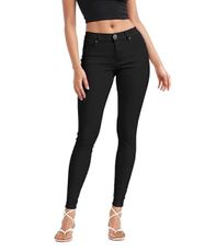 Hybrid & Company Women's Butt Lift Stretch Denim Jeans P37375SK Black 9