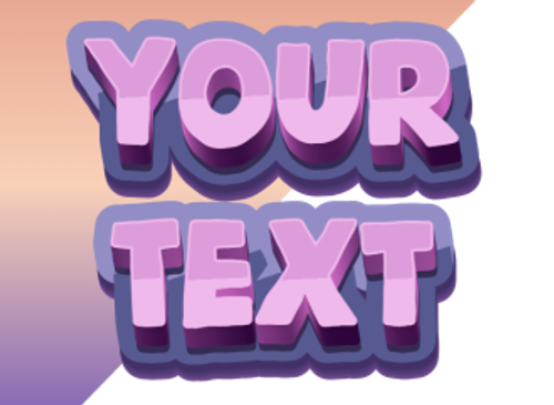 Generador de texto 3d de fuentes hermosas, añadir texto en la foto y el vídeo o la tipografía de publicidad.