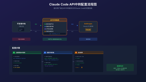 Claude Code API中转配置流程图