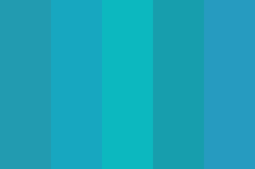 zSolve Hex codes - 50 Shades of Blue color palette