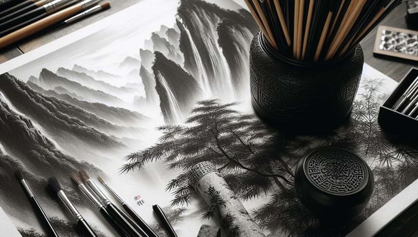 Nuevos materiales: Tinta Japonesa y Oro Líquido