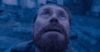 Willem Dafoe Looking Up The Sky GIF