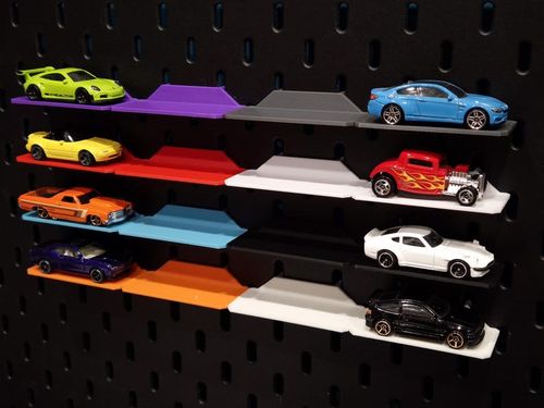 Ikea Skadis Display Shelves For 1/64 Scale Diecast Model Cars image 2