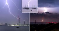 UK weather: Lightning and thunder jolts Brits awake as many say 'sounded like bomb went off' - Mirror Online
