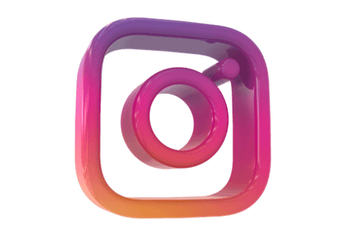 logo icon 3d social media in modern png