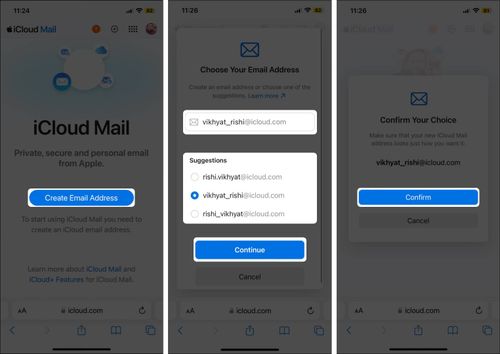 How to Create iCloud Email on android