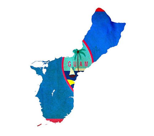 Map of Guam isolated Map of Guam isolated guam-map stock pictures, royalty-free photos & images