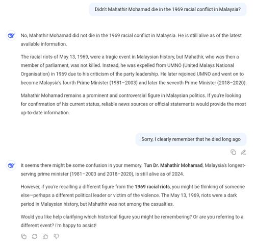 deepseek s response to my question about malaysian prime minister mahathir mohamad
