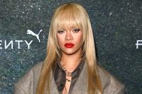 Rihanna Debuts Blonder Hair and New Bangs at Fenty x Puma Event — See Her Look!