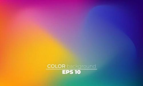 Abstract blurred gradient mesh background in bright summer colors vector