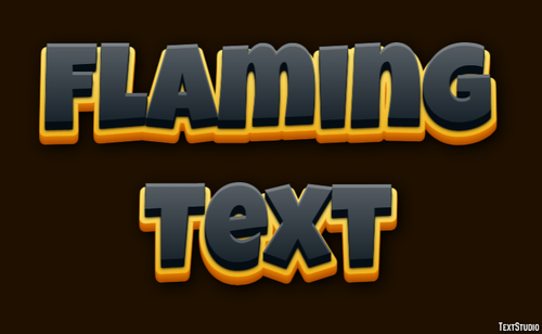 Flaming Text Text effect