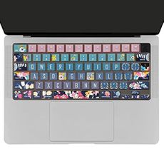Sanfulin Keyboard Cover for MacBook Pro 14''/16'' (A2442 A2779 A2918 A2992 A2485 A2780 A2991) M1 M2 M3 Pro/Max, MacBook Air 13.6''/15'' (A2941 A3114 A2681 A3113) M2 M3, Red Flower