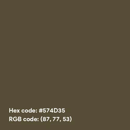 Dark Olive (Hex code: 574D35) Color Thumbnail