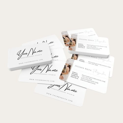 Business cards for photographers, business card download, template, photographer templates, Canva template, Canva download, wedding photographer, card image 4