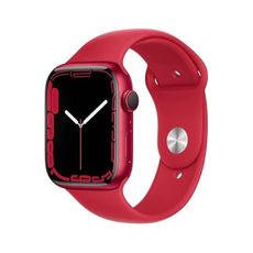 Apple Watch Series 7 (GPS, 45MM) (Product) RED Aluminum Case with (PRODUCT) RED Sport Band (Renewed)