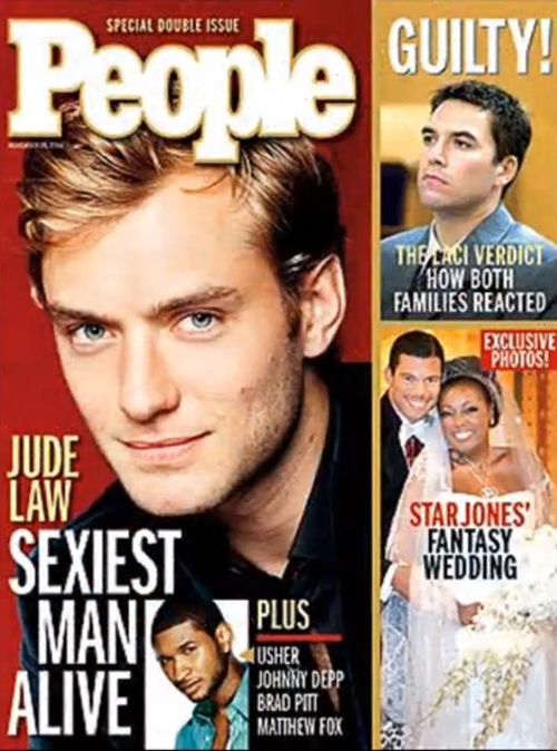 Grading 26 Years Of People Magazine's "Sexiest Man Alive" | People magazine covers, People magazine, Jude law