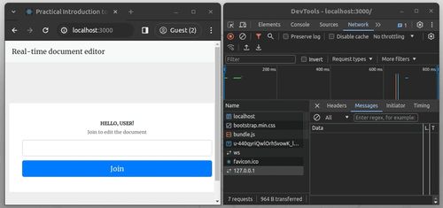 Inspecting Real-Time Message Transmission Using Chrome DevTools