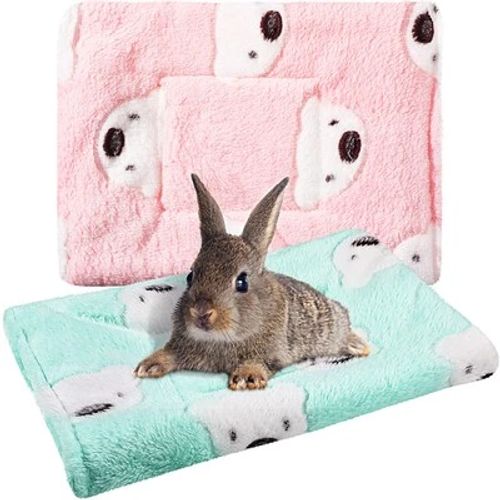Jetec 2 Pieces Guinea Pig Bed Rabbit Bed Small Animal Hamster Warm Mat - Image 1 of 4
