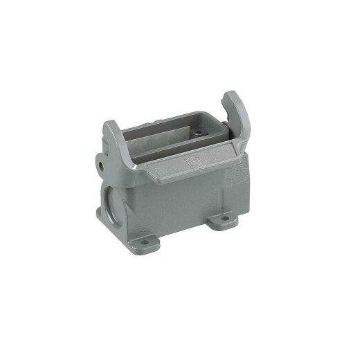 Surface mounted housing, Size: 16 A, Low construction, Single locking lever
Polycarbonate (PC), Stainless steel, Side entry, 1x M25