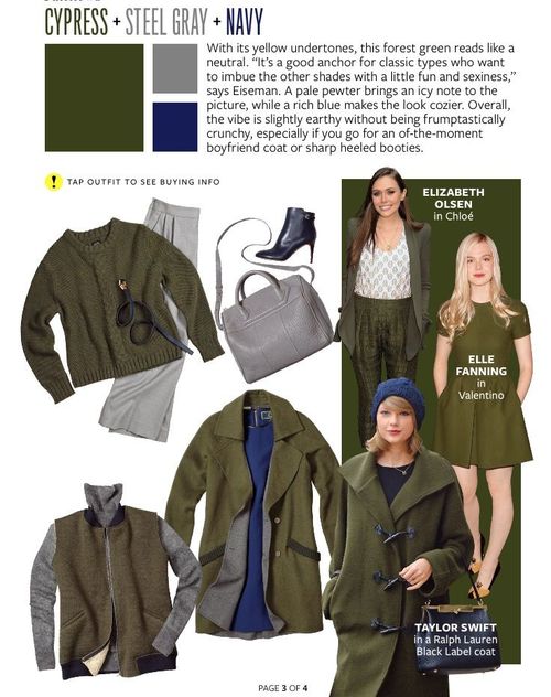 InStyle Your Look 2014 | Green color combinations, Color combinations for clothes, Color combos outfit