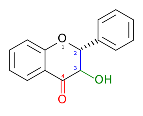 flavanonol skeleton colored