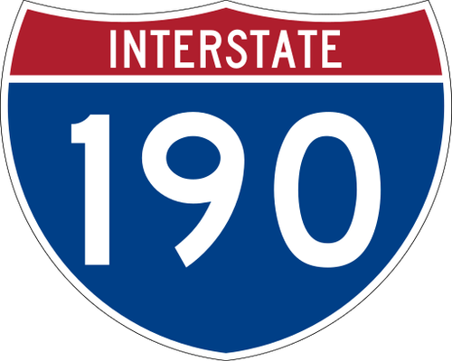 Interstate 190 marker