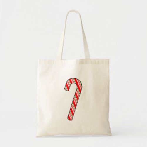 Candy Cane Christmas Drawing Tote Bag