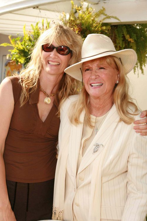Laura Dern and Diane Ladd during Book Party for Diane Ladd's "Spiraling Through the School of Life" at Connie Stevens Residence in Los Angeles