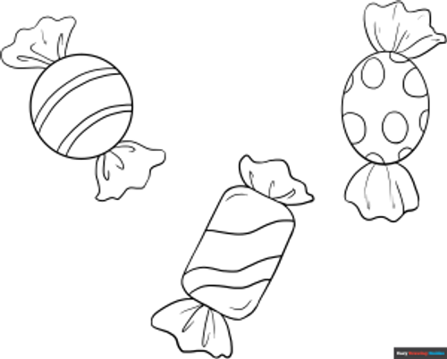 Free printable Candy coloring image