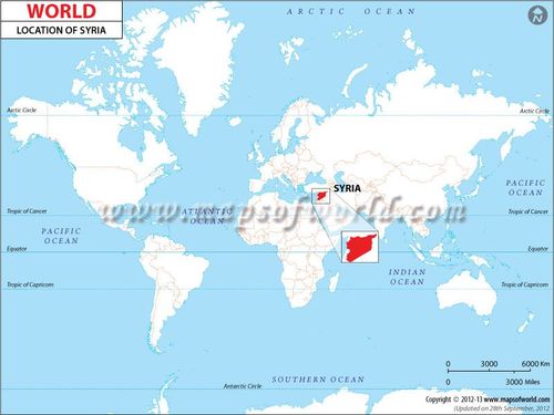 the world map showing countries with names and their respective cities in red, white and blue