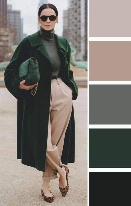 Forest Green And Beige Outfit, Dark Green Combination Outfit, Forest Green Color Palette Outfit, Dark Green And Beige Outfit, Dark Green Outfit Color Combos, Forest Green Color Combinations Clothes, Dark Green Color Palette Outfit, Dark Green Color Combinations Outfit, Dark Green Matching Colors Outfit