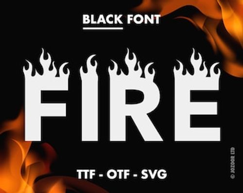 Fire Font SVG, Flame font SVG, Flame font for Cricut, Silhouette, Blaze font, Flame alphabet, Fire alphabet letters SVG, thrasher flame font
