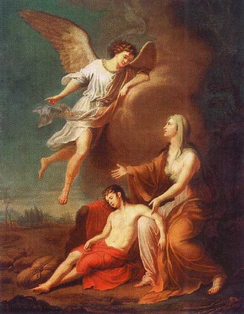 hagar and ishmael in desert grigoriy ugryumov