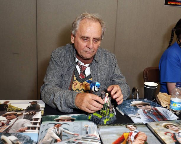 Sylvester McCoy during the London Film and Comic Con day 1 at Olympia London on July 28, 2017 in London, England.