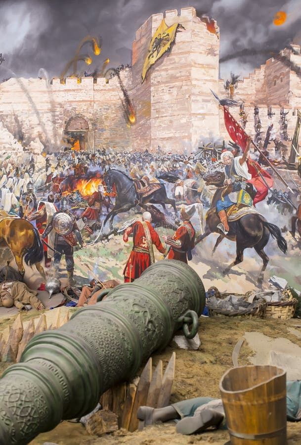 Constantinople under Ottoman siege in 1453
