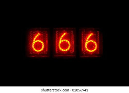 display number 666 Stock Photo