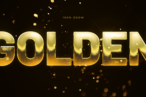 Gold Text Effect, a Layer Style Add-On by Mint Pixels (Photo 5 of 5)