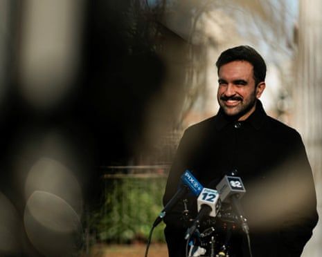 Zohran Mamdani speaks during a press conference in New York City on 20 December.