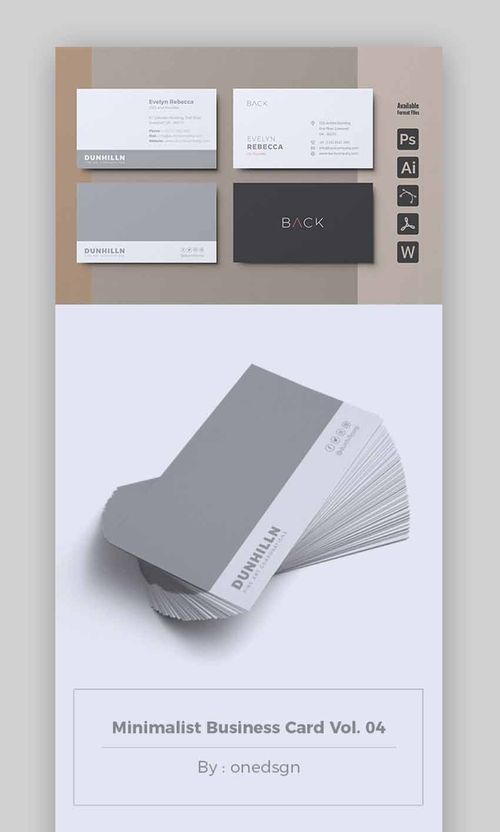 Illustrator business card templates on Graphic River